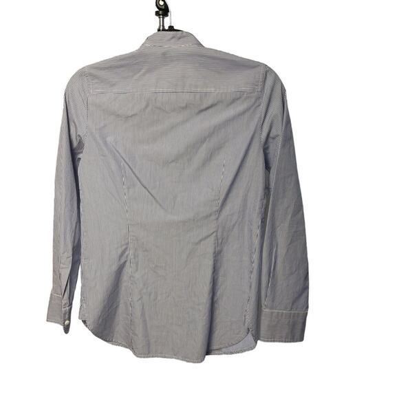 J. Crew x Thomas Mason Striped Cotton Tuxedo Shirt, Professional Career Casual 0 - Picture 8 of 10